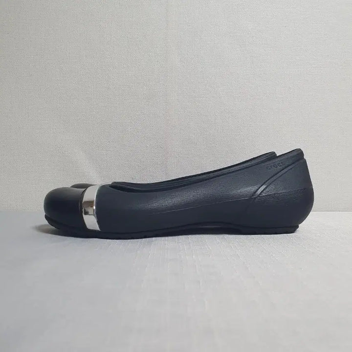 [BUNJANG] Crocs Black Cap-Toe Ballet Flats / 230mm 크록스 캡토 미러 발레 플랫슈즈 블랙