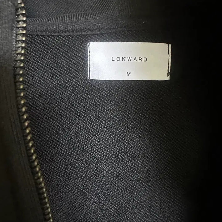 [BUNJANG] Lokward Black Heavy Zip-Up Hoodie (M) / [M] 로커드 후드집업 블랙