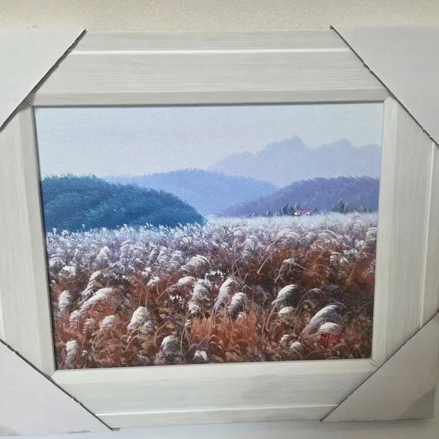 [BUNJANG] Landscape Oil Painting Framed Set / 억새 배경 풍경 유화 액자