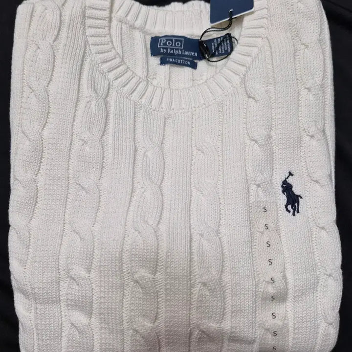 [BUNJANG] Polo Cable Knit Sweater / 폴로 랄프로렌 우먼 긴팔코튼 니트