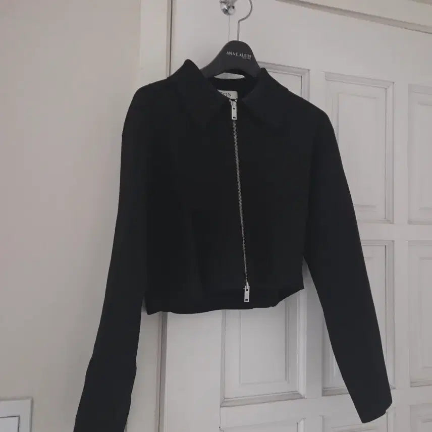 [BUNJANG] COS Milano Knit Cropped Jacket - Black, XS / COS 코스 크롭 밀라노 니트 자켓 블랙 XS