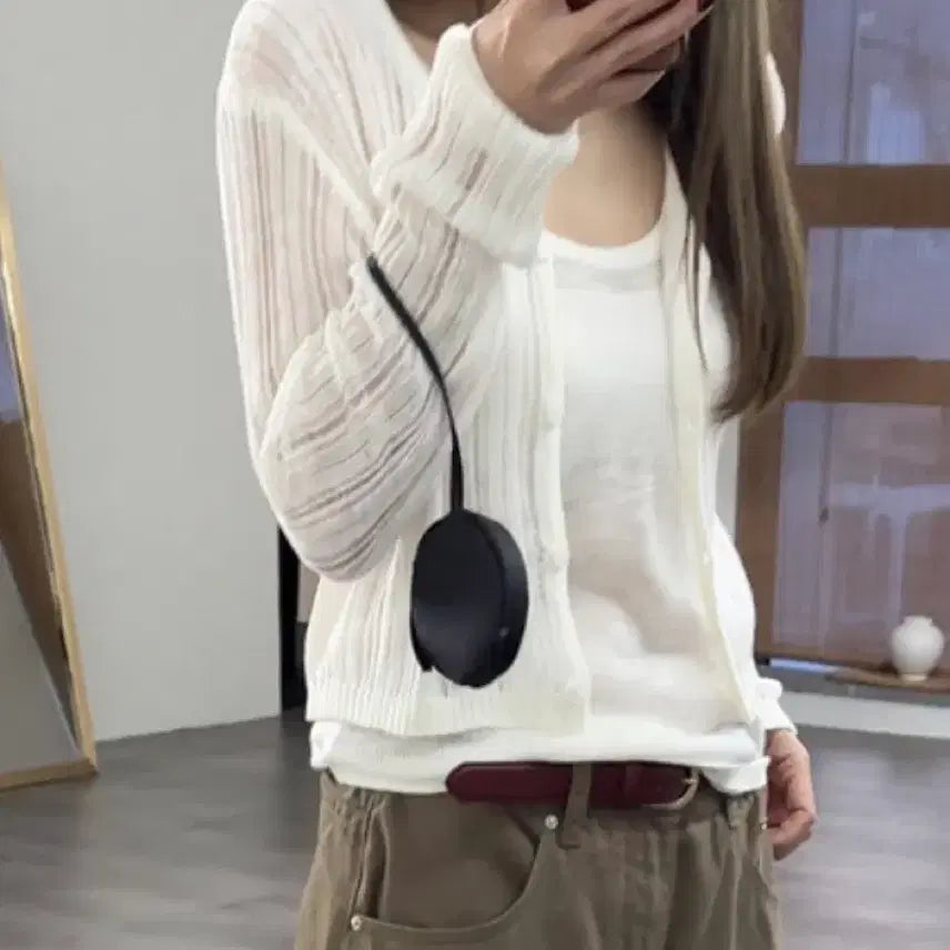 [BUNJANG] Summer Ivory Cardigan Set / 썸머 아이보리 가디건 나시세트