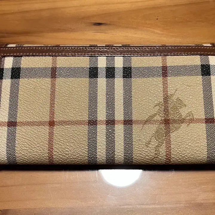 [BUNJANG] Burberry Brown Check Long Wallet / 버버리 체크 장지갑 브라운 테두리