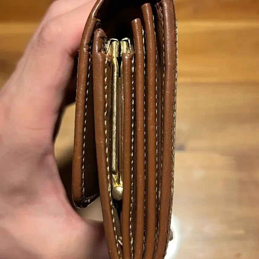 [BUNJANG] Burberry Brown Check Long Wallet / 버버리 체크 장지갑 브라운 테두리