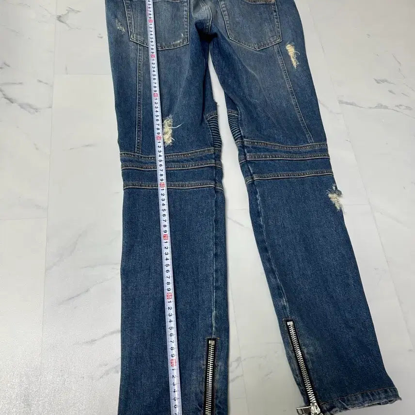 [BUNJANG] Balmain Biker Jeans (Light Blue Denim) / [새상품급,31사이즈] 발망 바이커진(라이트블루데님)팝니다