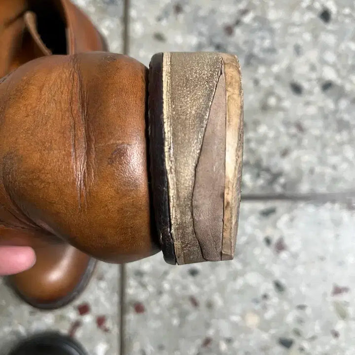 [BUNJANG] Red Wing Brown Leather Work Boots / 레드윙 갈색 가죽 워커 부츠