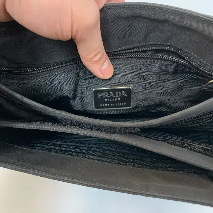 [BUNJANG] Prada Pocono Nylon Black Tote/Shoulder Bag / 정품 프라다 포코노 나일론 블랙 토트백 / 숄더백 (감정완료 / 세탁완료