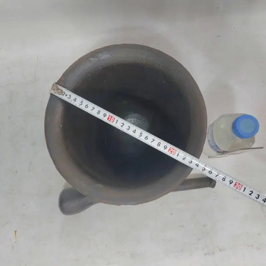 [BUNJANG] Manmuldang Cast Iron Mortar and Pestle Set / 무쇠 절구 와 공이 세트 -  민속품. 만물당