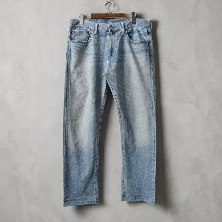 [BUNJANG] Polo Ralph Lauren Hampton Straight Selvedge Jeans Light Blue Cotton / 폴로 랄플로렌 셀비지 청바지 33 M0409
