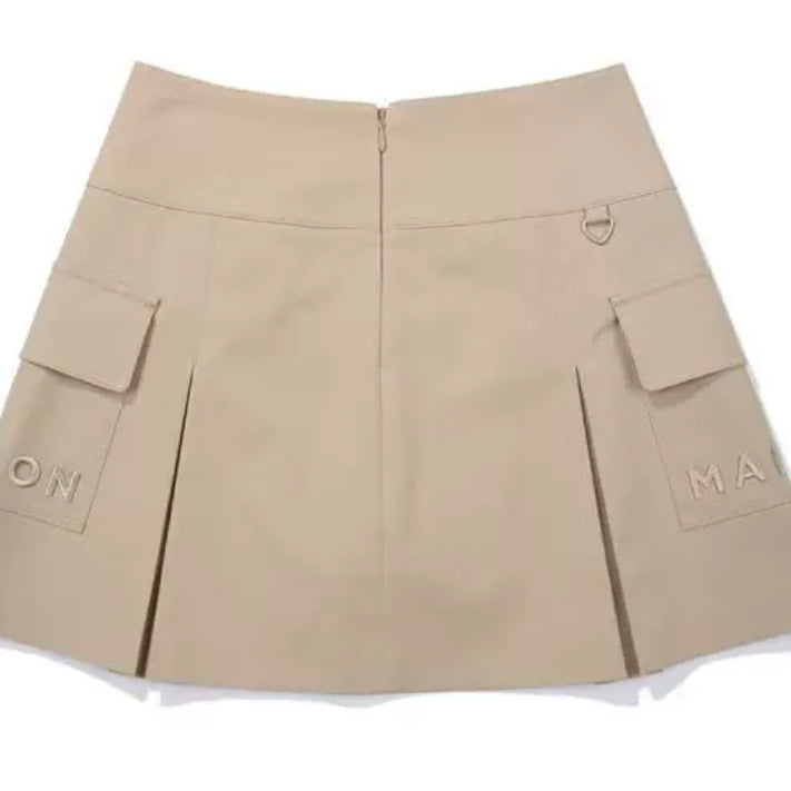 [BUNJANG] Malbon Golf Skirt White Brown Black Summer Casual Training / 말본 치마 화이트 브라운 블랙  골프 트레이닝 캐쥬얼 여름