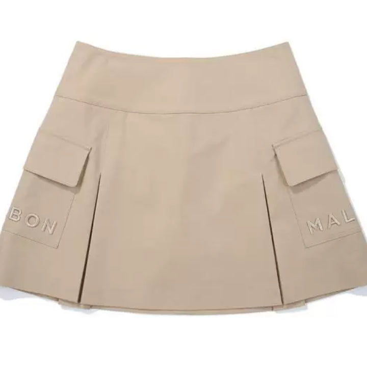 [BUNJANG] Malbon Golf Skirt White Brown Black Summer Casual Training / 말본 치마 화이트 브라운 블랙  골프 트레이닝 캐쥬얼 여름