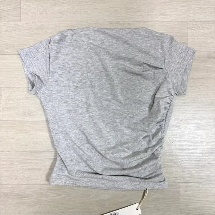 [BUNJANG] Glowny Lush Swirl Modal Tee White Melange S / 글로니 러쉬 스월 모달 티 화이트 멜란지 S