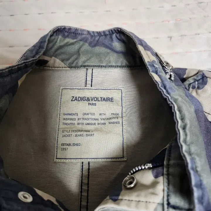 [BUNJANG] Zadig &amp; Voltaire Camouflage Military Parka Jacket / 쟈딕엔볼테르 밀리터리 야상