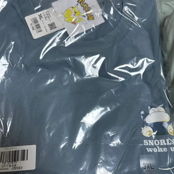 [BUNJANG] Uniqlo Snorlax 3XL T-shirt / 포켓몬 3XL 미개봉 새상품 잠만보 티셔츠 유니클로 포코피아