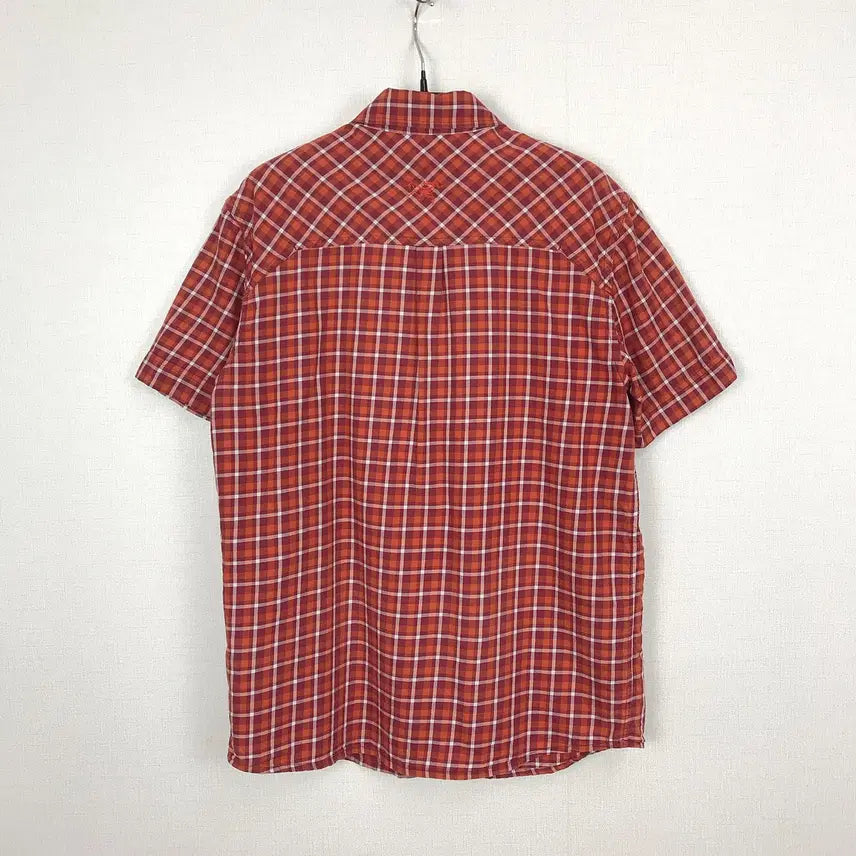 [SOLD OUT] 아크테릭스 체크 반팔 셔츠 남방 남성S (90-95)
