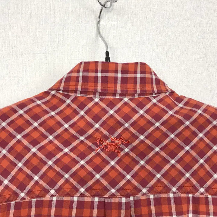 [SOLD OUT] 아크테릭스 체크 반팔 셔츠 남방 남성S (90-95)