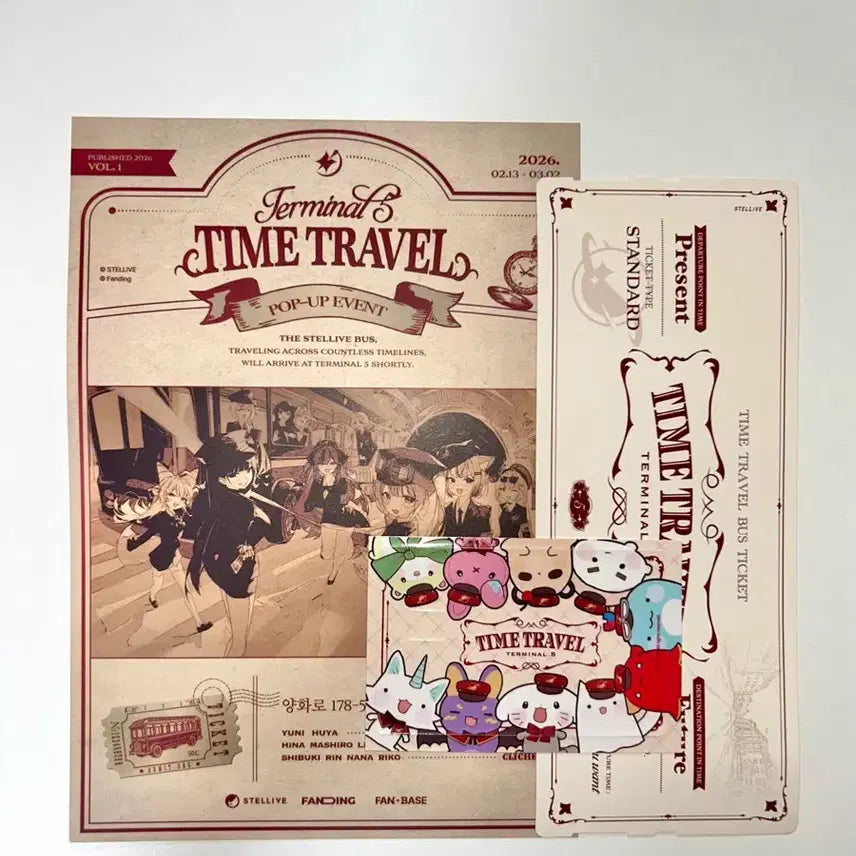 [BUNJANG] Stellive Terminal 5 Pop-up Exclusive Card Sticker / 스텔라이브 터미널5 팝업 방문 특전 + 카드스티커