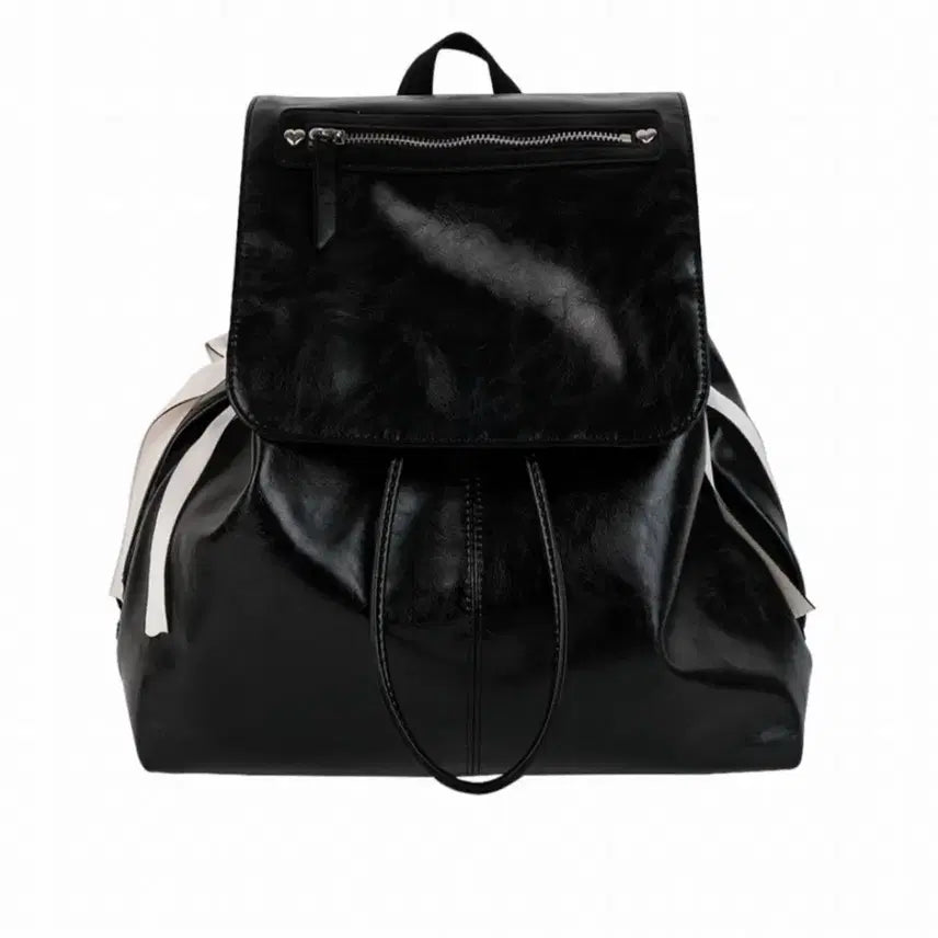 [BUNJANG] Ovuni Classic Bow Backpack Black / ovuni classic bow backpack_black 오부니 백팩