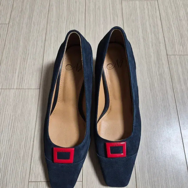 [BUNJANG] Namuhana Suede Low-Heel Shoes Navy / 나무하나 스웨이드 구두  네이비