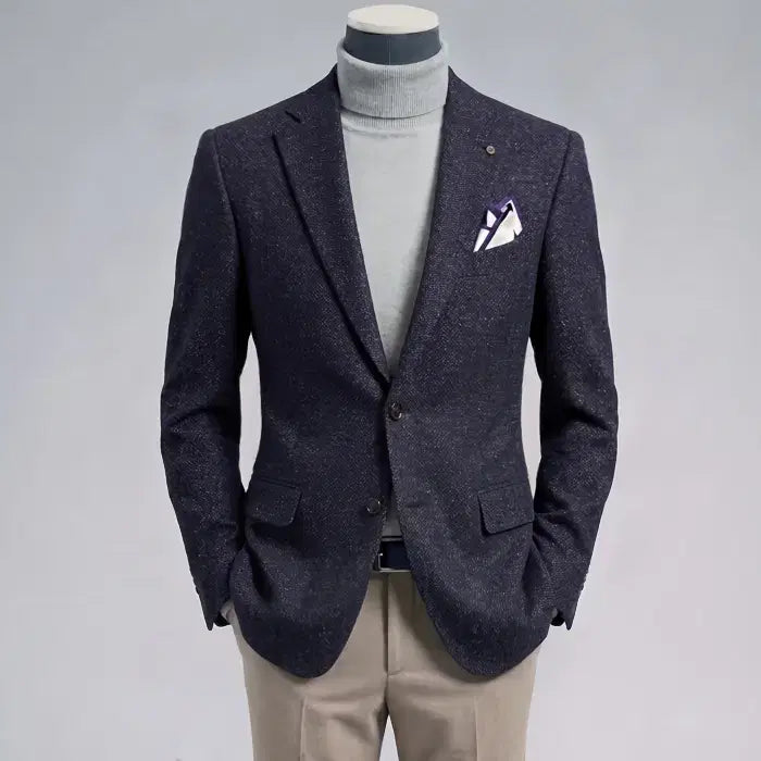 [BUNJANG] Vanhart di Albazar Ariston Wool Silk Cashmere Tweed Blazer Jacket / 반하트 디 알바자 / 이태리 아리스톤 울실크캐시 블레이져 자켓 / 100