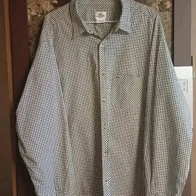 [BUNJANG] Lacoste Classic Fit Checkered Shirt / 라코스테 클래식핏 체크 셔츠
