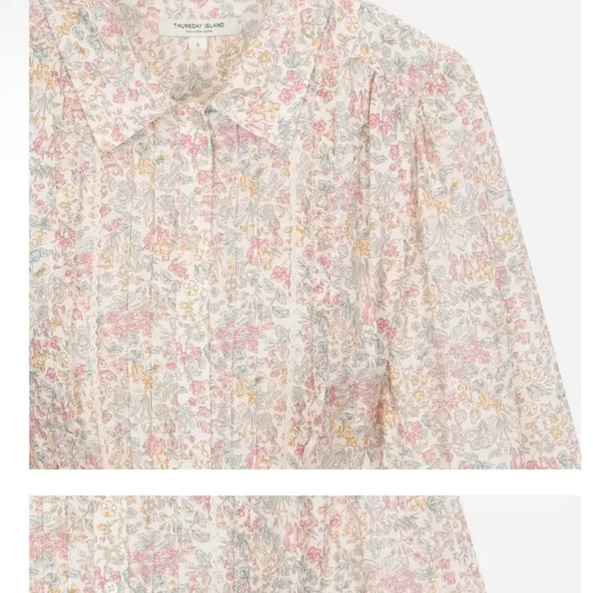 [BUNJANG] Thursday Island Floral 7-Part Sleeve Dress / (택있는 새옷)써스데이아일랜드 플라워 7부원피스