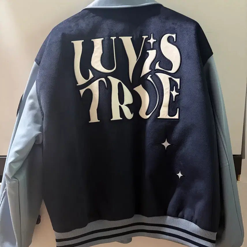 [BUNJANG] Love Is True MZ LVT Varsity Jacket / 1회실착]러브이즈 트루 MZ LVT VARSITY JACKET 바시티자켓