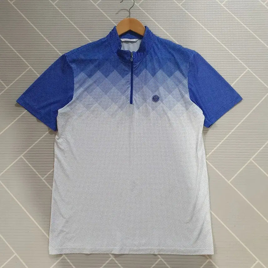 [BUNJANG] Songzio Golf Blue Dot Short Sleeve Golf Wear T-Shirt / 100 송지오골프 블루 도트 반팔 골프웨어.골프티셔츠