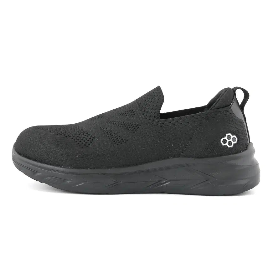 [BUNJANG] Y4 Lightweight Knit Slip-On Nursing Shoes / 간호사화 병원신발 발편한 근무화 초경량 니트 슬립온 쿠션화 블랙 Y4