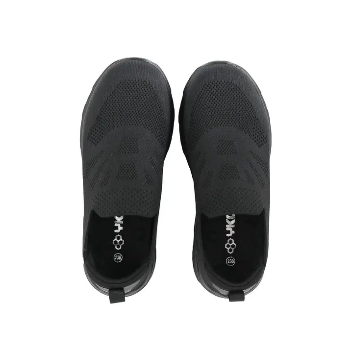 [BUNJANG] Y4 Lightweight Knit Slip-On Nursing Shoes / 간호사화 병원신발 발편한 근무화 초경량 니트 슬립온 쿠션화 블랙 Y4