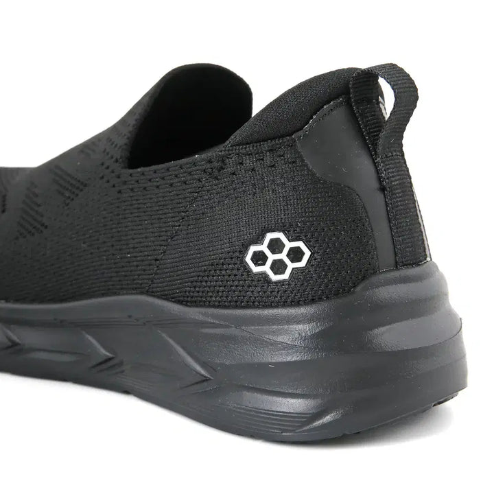 [BUNJANG] Y4 Lightweight Knit Slip-On Nursing Shoes / 간호사화 병원신발 발편한 근무화 초경량 니트 슬립온 쿠션화 블랙 Y4