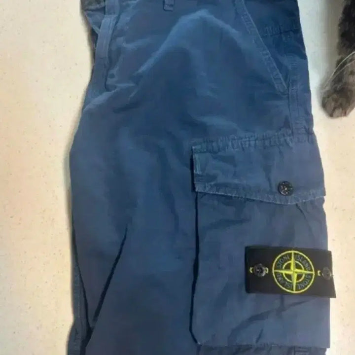 [BUNJANG] Stone Island Navy Cargo Shorts / 스톤아일랜드 네이비 카고 반바지