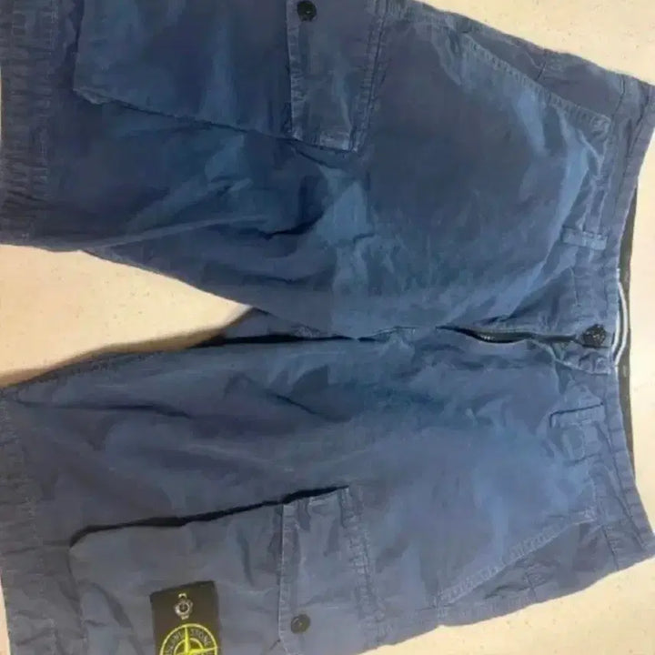 [BUNJANG] Stone Island Navy Cargo Shorts / 스톤아일랜드 네이비 카고 반바지