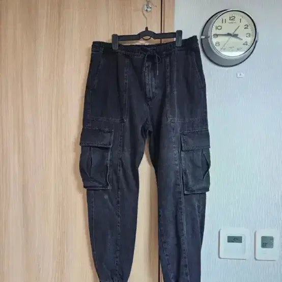 [BUNJANG] Juun.J Black Denim Cargo Jogger Pants / 준지!! 흑청 카고 조거 팬츠(52 사이즈 보유)