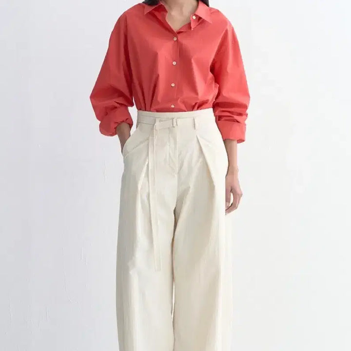 [BUNJANG] Time Crinkle Belted Pintuck Wide Pants / 타임 크링클 벨티드 핀턱 와이드 팬츠