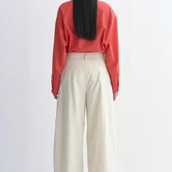 [BUNJANG] Time Crinkle Belted Pintuck Wide Pants / 타임 크링클 벨티드 핀턱 와이드 팬츠