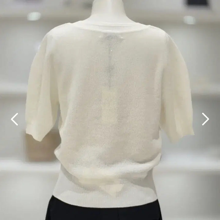[SOLD OUT] 듀엘 화이트 반팔 니트 티셔츠