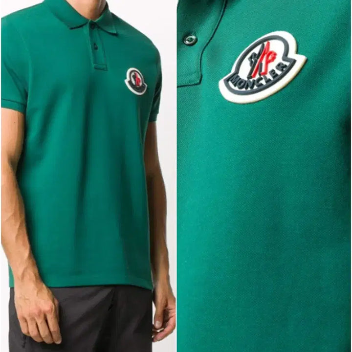 [BUNJANG] Moncler Big Patch Pique Polo T-Shirt L / [정품] 주먹만한 몽클레어 빅패치 L