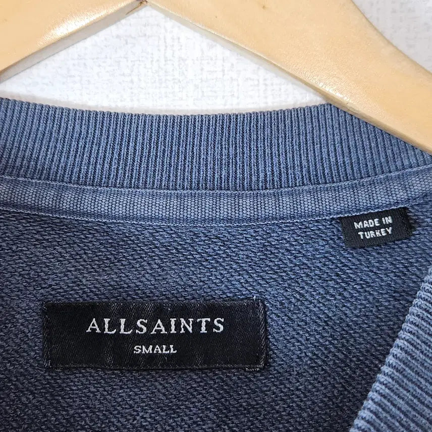 [BUNJANG] AllSaints Round Neck Oversized Sweatshirt Terry S (100-105) / 올세인츠 라운드넥 오버핏 맨투맨 테리 S (100-105)