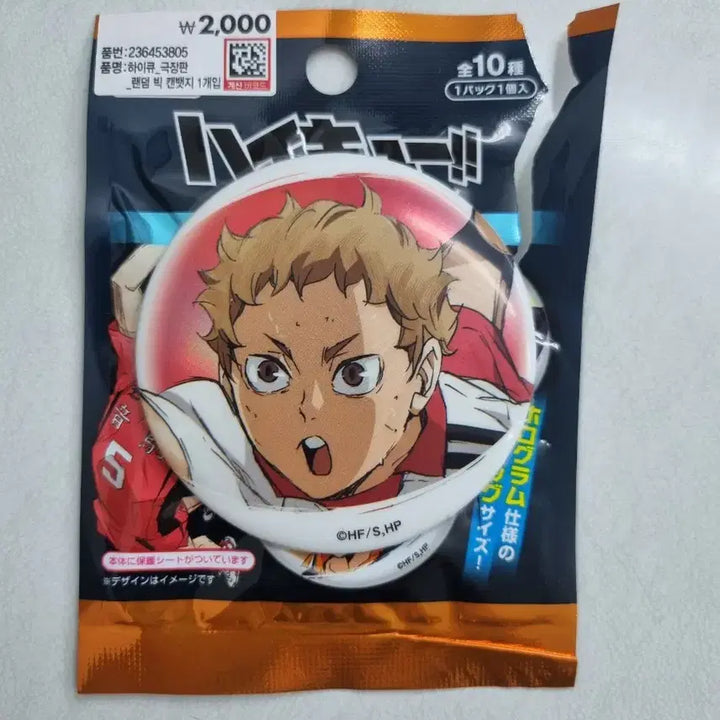 [BUNJANG] Haikyuu!! Daikou Movie Limited Big Can Badge / 하이큐 다이소 극장판 랜덤 빅 캔뱃지