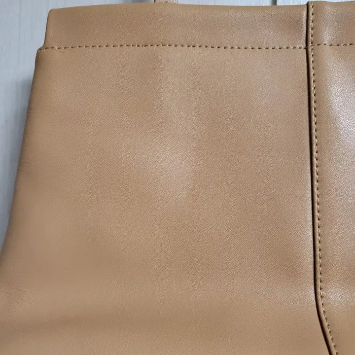 [BUNJANG] Tory Burch Beige Leather Shoulder Tote Bag / 토에 베이지 가죽 숄더백 토트백