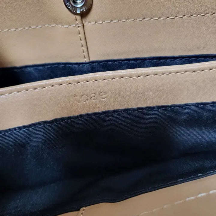 [BUNJANG] Tory Burch Beige Leather Shoulder Tote Bag / 토에 베이지 가죽 숄더백 토트백