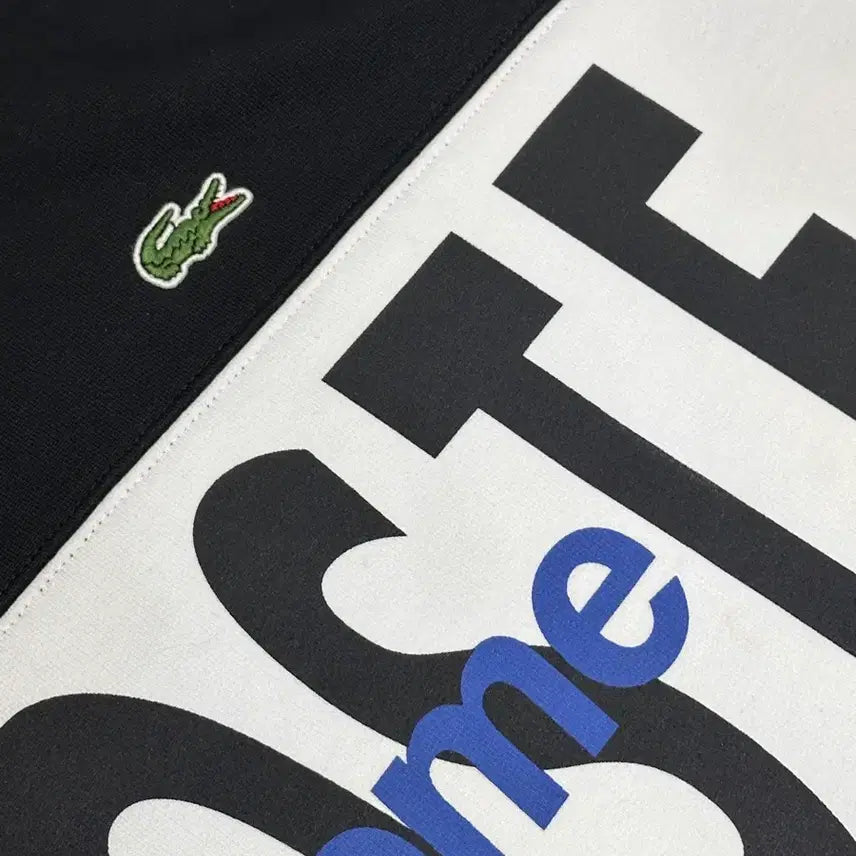 [BUNJANG] Supreme 19FW Lacoste Logo Panel Sweatshirt / Suprem 19FW Lacoste Logo Panel Sweatshir