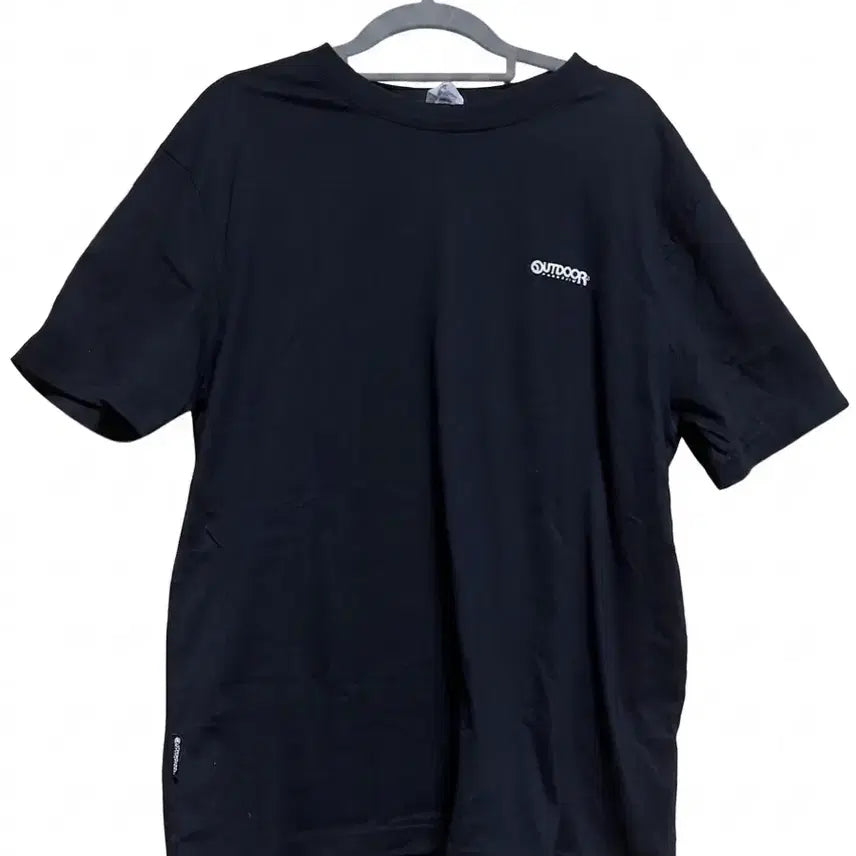 [BUNJANG] Outdoor Black T-Shirt (M) / OUTDOOR 블랙 반팔티 M