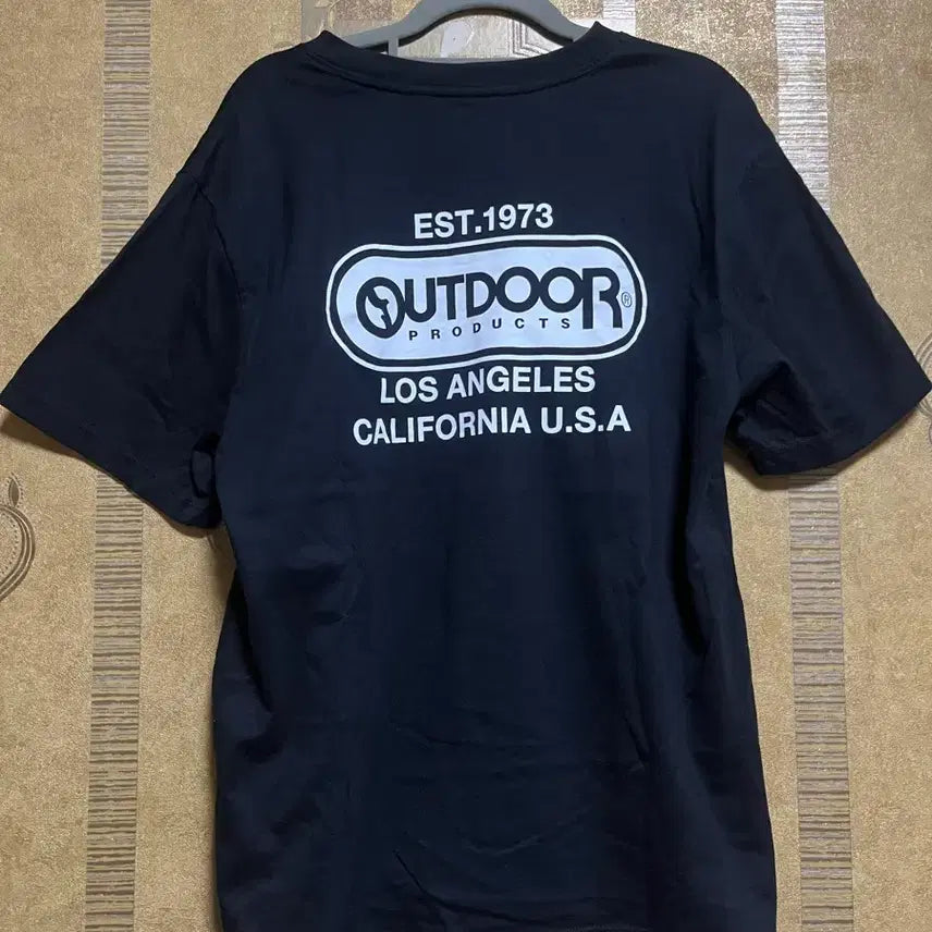[BUNJANG] Outdoor Black T-Shirt (M) / OUTDOOR 블랙 반팔티 M
