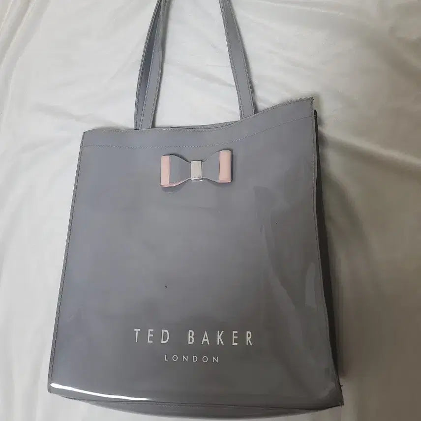 [BUNJANG] Ted Baker Grey Ribbon Shopper Bag / 테드베이커 그레이 리본 쇼퍼백