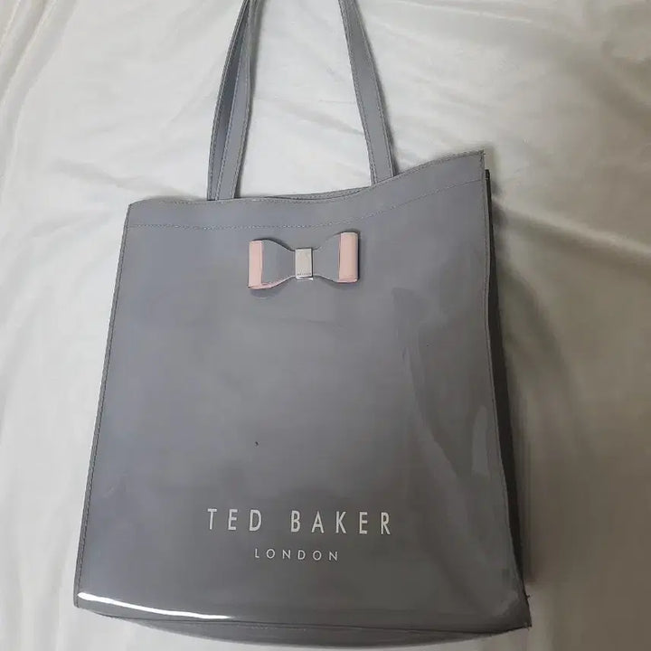 [BUNJANG] Ted Baker Grey Ribbon Shopper Bag / 테드베이커 그레이 리본 쇼퍼백
