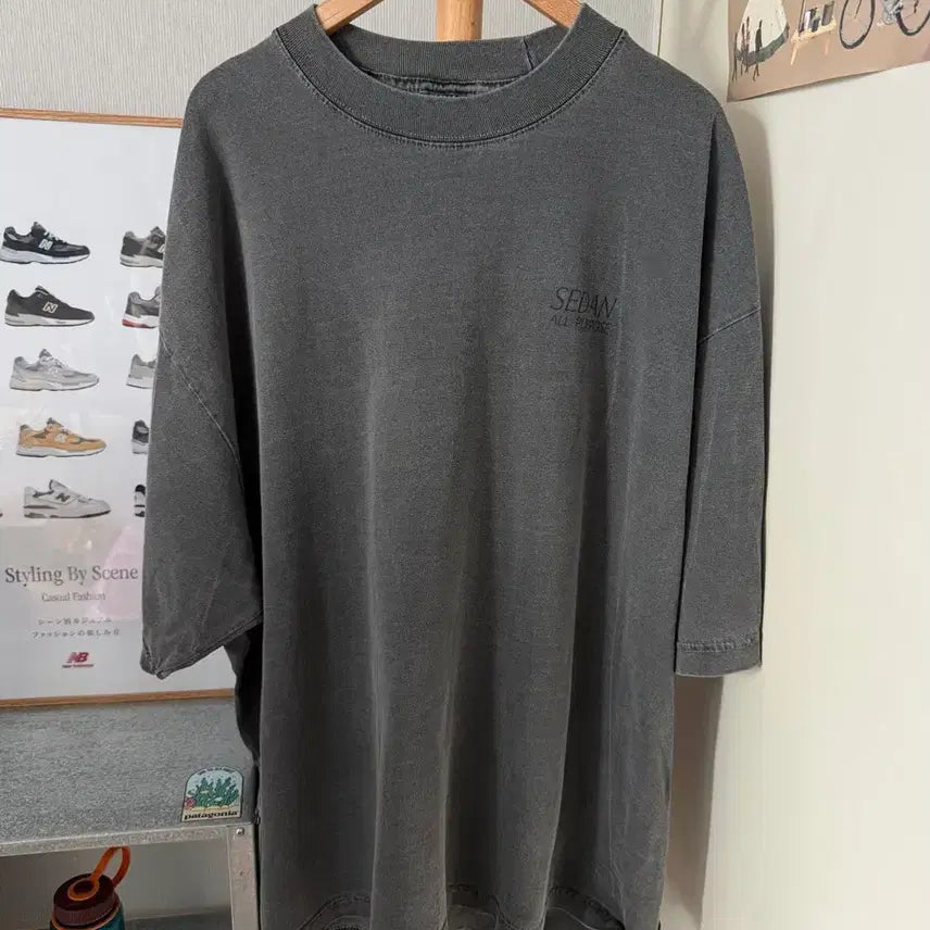 [BUNJANG] SEDAN ALL PURPOSE Pigment Short Sleeve T-Shirt / SEDAN ALL PURPOSE 피그먼트 반팔 티셔츠