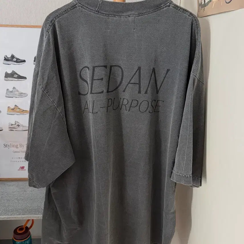 [BUNJANG] SEDAN ALL PURPOSE Pigment Short Sleeve T-Shirt / SEDAN ALL PURPOSE 피그먼트 반팔 티셔츠