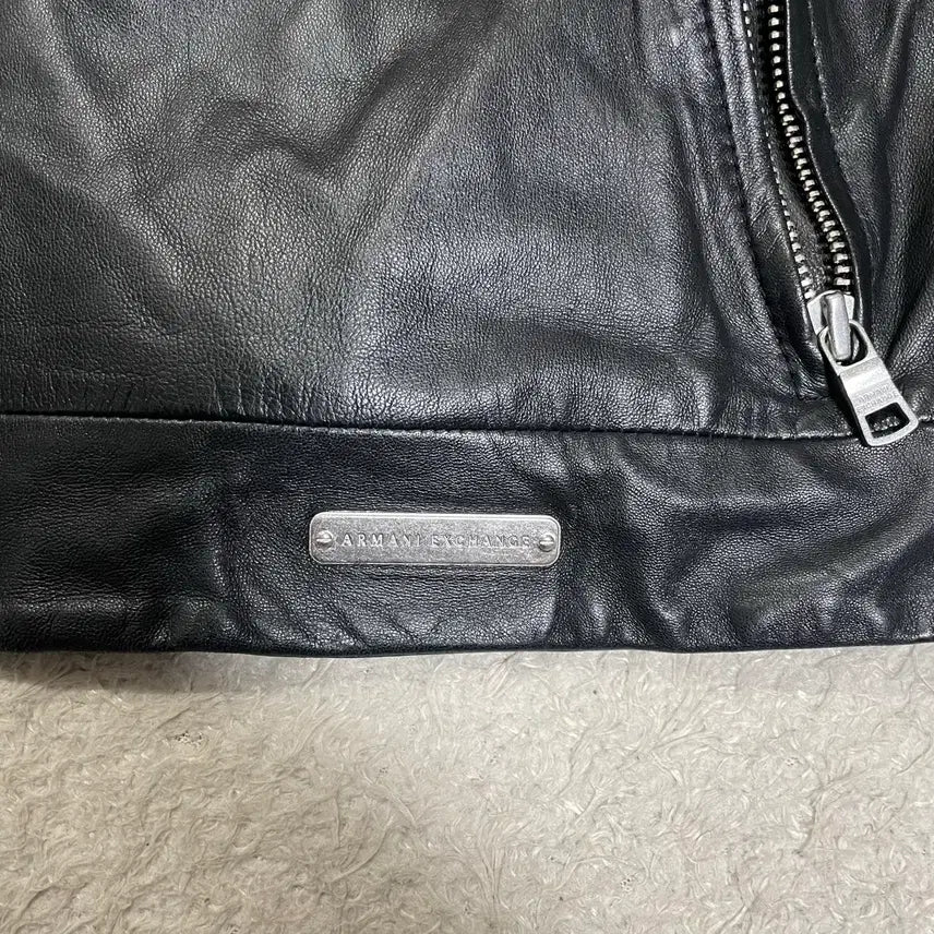 [BUNJANG] Armani Exchange Lambskin Leather Jacket M / 아르마니 익스체인지 양가죽 자켓 m